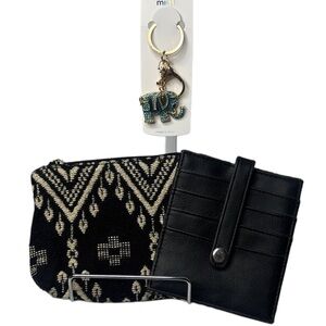 🔥CARD HOLDER WALLET, COIN PURSE, & KEY CHAIN/BAGCHARM BOHO STYLE